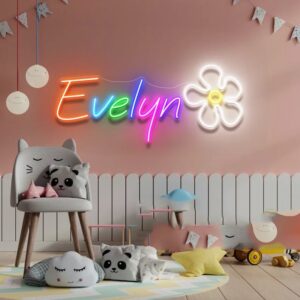 Panneau néon LED personnalisé pour enfants