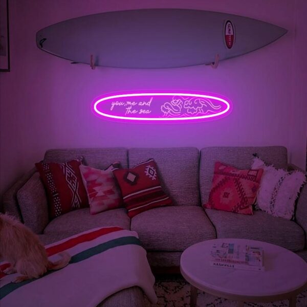 Panneau néon LED You Me And The Sea Beach House - Image 2