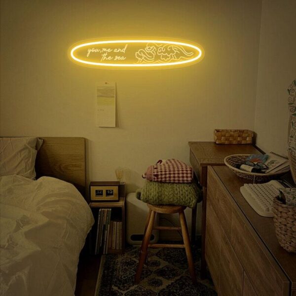 Panneau néon LED You Me And The Sea Beach House - Image 3