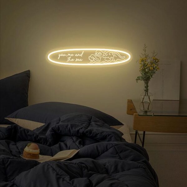 Panneau néon LED You Me And The Sea Beach House - Image 4