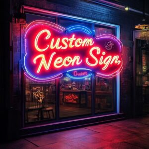 Panneau néon LED personnalisé pour la décoration de restaurant