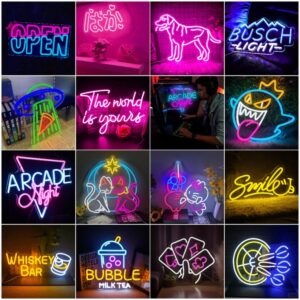 Panneau néon LED avec logo personnalisé