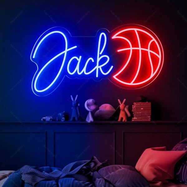 Enseigne au néon de basket-ball personnalisée