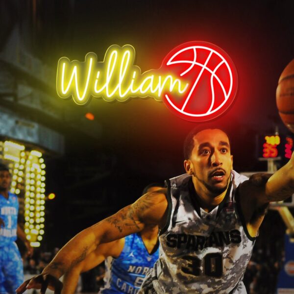 Enseigne au néon de basket-ball personnalisée - Image 3