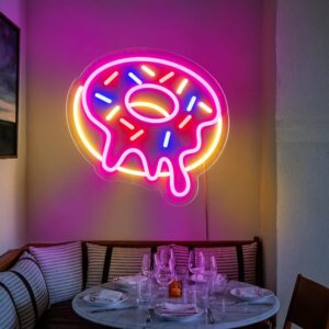 Sweet Donuts Enseigne au néon alimentaire personnalisée