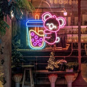 Enseigne néon Koala Bubble Tea