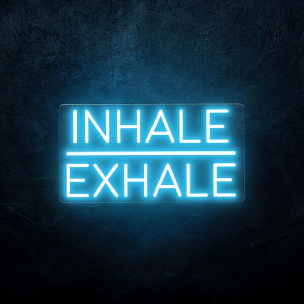 Inspirez, expirez yoga enseigne néon - Image 2