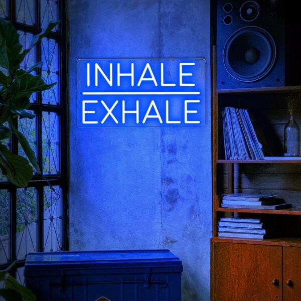 Inspirez, expirez yoga enseigne néon - Image 3